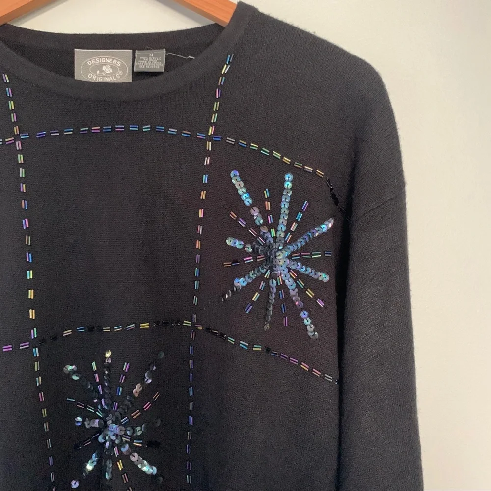 Vintage Snowflake Novelty Sweater • Medium - Picture 4 of 6